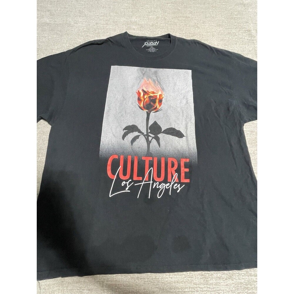 Popular Poison Shirt Men’s 3XL Black Graphic Tee Short Sleeve Los Angeles